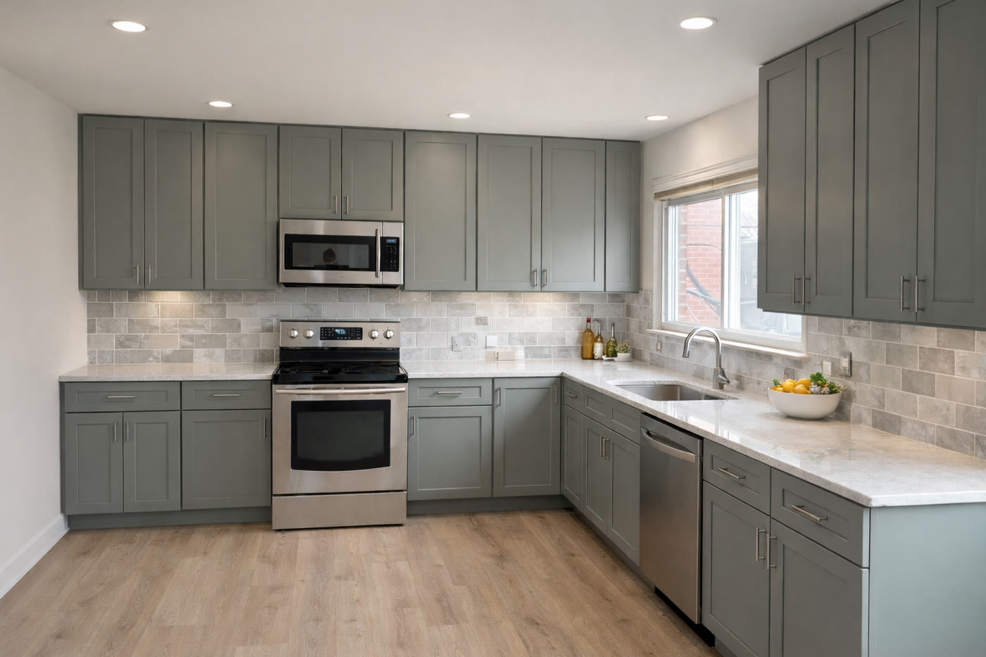 Dakota Basil Shaker kitchen